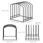 5-Slot Cutting Board Organizer, Bakeware Organizer, and Kitchen Cabinet Organizer for Baking Trays and Cookie Sheets (1pc 5 Slots for one size) - size: 1pc 5 Slots for one size