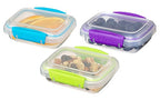 Sistema KLIP IT Accents Collection Food Storage Containers, 6.7 oz./0.2 L, Color Received May Vary, 3 Count - size: 6.7oz, style: Set of 3