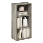 Furinno Luder 3-Tier Open Shelf Bookcase, French Oak - color: French Oak, size: 3-Tier, 9.3 x 16 x 31.4
