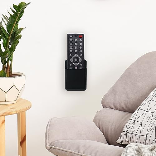 6 Pcs Remote Control Holder Wall Mount, TV Remote Controller Holder - Self Adhesive Marker Holder Wall Mount Pen Holder Storage Organizer for Home Office School (Black) - color: black-6pcs