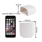 EHKIT (2 pcs/Set) Office Supplies Pen Holder Organizer Caddy Self Adhesive Cubicle Wall Mounted Stick On Store Pens, Pencils, Sticky Notes and Other Supplies White