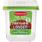 Rubbermaid FreshWorks Saver, Medium Produce Storage Container, 7.2-Cup, Clear - size: 7.2 Cup