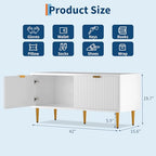Garvee Shoe Storage Bench for Entryway, Modern Fluted Shoe Cabinet with Storage, Compact Wooden Mudroom Bench for Hallway, Foyer, Entrance, Front Door, White