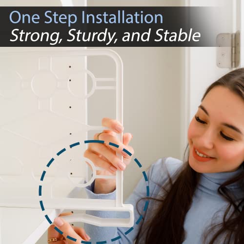 Premium Set of 6 Shelf Dividers - Closet Organizer for Clutter-Free Spaces with Easy-Clip Attachment - Ideal for Kitchen, Bathroom, Office, and Laundry Room Shelves