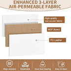 SHAWKEN Dresser for Bedroom with 5 Drawers,Fabric Dresser with One-Piece Steel Frame,Budget-Friendly Organizer for Closet, Hallway, Studio Apartment (Leather White) - color: Leather White