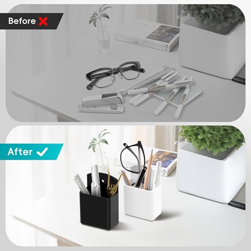 DRQ 2pc Adhesive Remote Control Holder, Wall Mount TV Controller Holder, TV Remote Organizer, Wall Pen Holder Desk Accessories Storage for Home Office School, White - color: 2PC White, size: 2 Pack