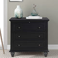 Modern Storage Wood Cabinet with 3-Drawer, Sofa Table Console Table End Table with Pull Out Tray, Accent Table Furniture for Entryway Living Room,Fully Assembly Bedside Table (Black) - color: Black