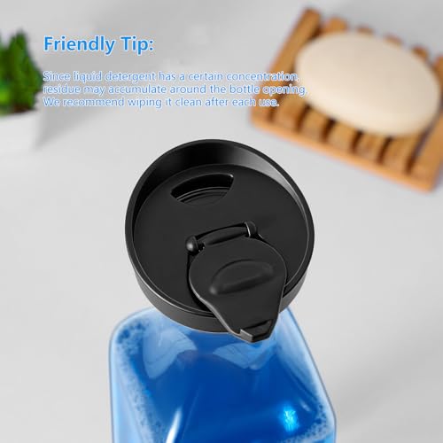 Laundry Detergent Dispenser,54oz Fabric Softener Dispenser,Plastic Liquid Laundry Detergent Container,Laundry Detergent Organizer for Laundry Room Organization with 4 Labels,Black - color: Black