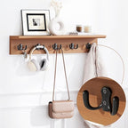 PETKABOO 31.5" Shoe Bench with Coat Rack Hidden Drawer and Side Holder, 2 Tier Entryway Bench with Storage 39.4 in, Bamboo Shoe Rack with Cushion for Entryway Hallway Living Room Bedroom - size: 31.5 in with Hook
