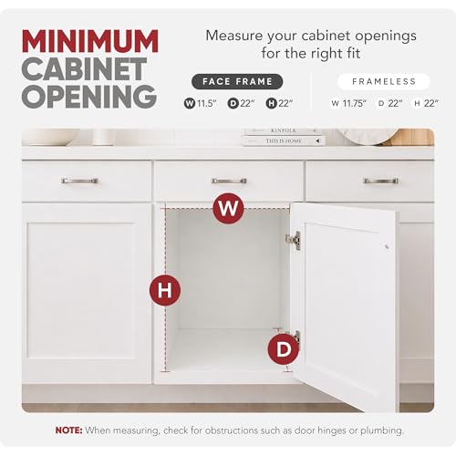 Rev-A-Shelf 2-Tier Kitchen Cabinet Pullout, Cabinet Organizer for Pots, Pans, and Lid Cookware, Adjustable Heavy Duty Wire, Min Opening Width of 11.5", Chrome, 5CW2-1222-CR - size: 12 in.
