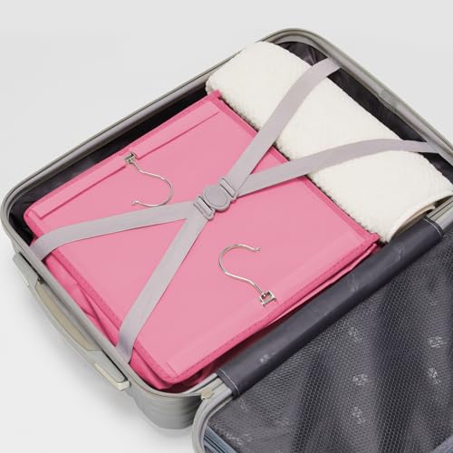 YOUDENOVA Hanging Closet Organizer, Closet Hanging Storage Shelves (Pink) - color: Pink