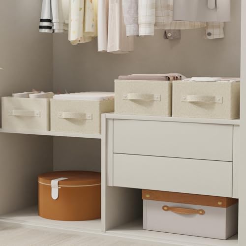 Collapsible Wardrobe Organizer, Storage Boxes for Organizing Home, Fabric Cube Baskets, Office and Closet, Grey and Beige, 2 Pack, 13.0x9.0x5.5in - color: Grey/Beige, size: 13.0x9.0x5.5 in(2 Pack)