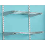 Rubbermaid Configurations 26" Shelving Kit, Set of 2 Shelves (Uprights not included), White, Expandable, Organization for Home/Laundry/Bathroom/Mudroom/Pantry/Linen Closet/Garage - style: Wire Shelf
