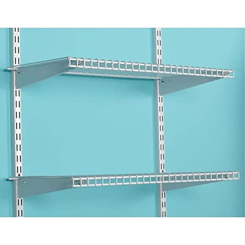 Rubbermaid Configurations 26" Shelving Kit, Set of 2 Shelves (Uprights not included), White, Expandable, Organization for Home/Laundry/Bathroom/Mudroom/Pantry/Linen Closet/Garage - style: Wire Shelf
