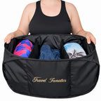Collapsible Laundry Basket with 3 Sections, Foldable Laundry Hamper with Handles, Portable Clothes Sorter for Laundry Room, Dorm, RV, Travel, Hotel & Home
