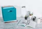DII Poly-Cube Storage Collection Hard Sided, Collapsible Solid, Small, Teal - color: Teal, size: Small Square, 11x11x11"