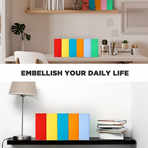 Jutom 32 Pcs Magazine File Holder Set Including Colored Foldable Desk File Holder Organizer White Label Stickers Cat Pen Cardboard Magazine Storage Box for Document School Office(Solid,Classic) - style: Classic