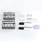 YIGII Kitchen Cabinet Organizer, 4 Pack Over Cabinet Door Organizer with 2 Baskets & 2 Lid Holders, Inside Cabinet Food Container/Tumbler Lid Storage, Pot Lid Holders, Black - style: 4 Pack Lid Organizer