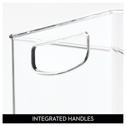 iDesign Stackable Clear Plastic Bin - Kitchen Organizers and Storage for Fridge and Pantry - style: Pack of 1
