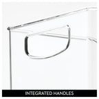 iDesign Stackable Clear Plastic Bin - Kitchen Organizers and Storage for Fridge and Pantry, 2-Pack - style: Pack of 2