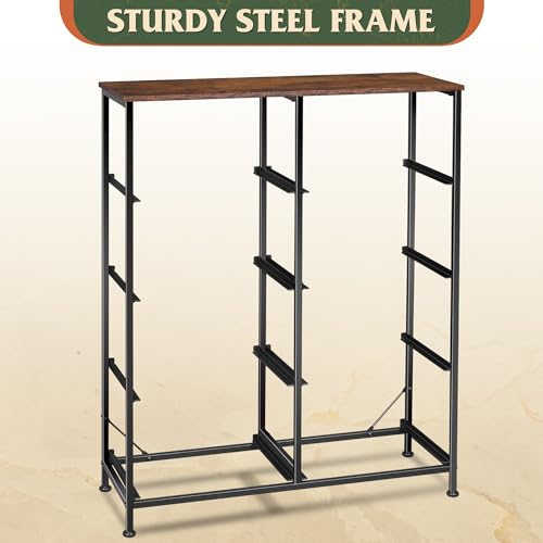 WLIVE Tall Fabric Dresser with 8 Drawers, Storage Tower with Fabric Bins, Double Dressers, Chest of Drawers for Closet, Bedroom, Living Room, Hallway, Dorm, Black and Rustic Brown - color: Black and Rustic Brown, style: General