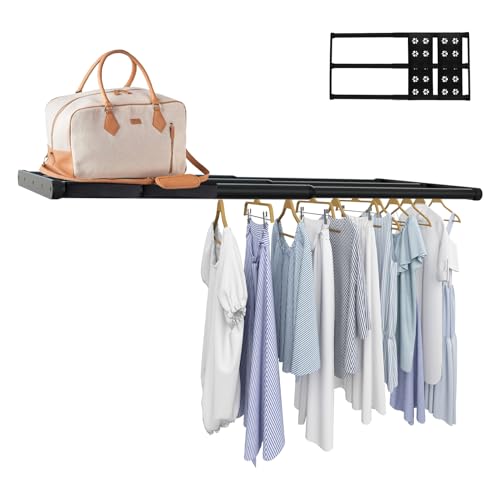 Expandable Closet Shelf, 16-24 Inches Metal Closet Rod Organizers and Storage Shelves Space Saving DIY Divider Separator for Cabinet Wardrobe - size: 16-24 Inch
