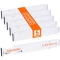 Lifewit 5 Pack 2.36" High Drawer Dividers 40-56cm/16-22 Adjustable Drawer Organizer for Clothes/Utensils, Expandable Drawer Separator in Dresser/Kitchen/Bedroom/Office Organization & Storage White - size: 2.36"H, 16-22"L