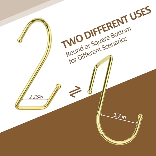 ZEDODIER 15 Pack Purse Hanger Closet, Bag Organizer Purse Hooks for Closet, Keeping Purses Visible and in Good Condition, Metal Hanging Backpack Holder Rack, Gold - color: Gold