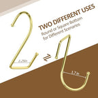 ZEDODIER 15 Pack Purse Hanger Closet, Bag Organizer Purse Hooks for Closet, Keeping Purses Visible and in Good Condition, Metal Hanging Backpack Holder Rack, Gold - color: Gold