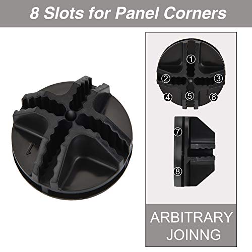 32 Pieces Cube Connectors Plastic Storage Wire Cube Organizer ABS Connectors for Modular Closet Storage Organizer and Wire Shelf (Black) - color: Black