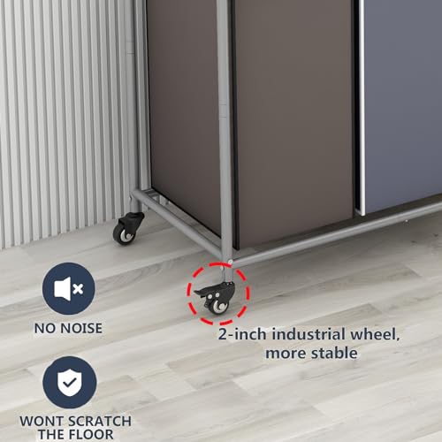 Laundry Sorter 4 Section Hamper Sorter with Heavy Duty Lockable Rolling Wheels Removable Bags Basket Separator for Dirty Clothes Storage, Assorted - size: 4 Bags Assorted