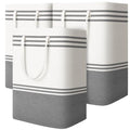 3 Pack Large Laundry Baskets, Laundry Hampers, Freestanding Waterproof Collapsible Clothes Bag with Extended & Reinforced Handles - Clothes Basket for Dorm, Bathroom, Home (125L) - size: 3 x 125L