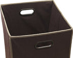 Simple Houseware Foldable Closet Laundry Hamper Basket, Brown - color: Brown