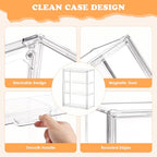 Clear Acrylic Display Case for Figures&Collectibles,3 Tier Lego Labubu Toy Box, Desktop or Storage Bin with 2 Removable Shelves,Figurine Display Shelf,Stackable Display Cabinet for Collectibles-1 Pack - style: 10.6"L x 5.1"W x 14.1"H - 3 Tier - 1 Pack