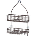 Simple Houseware Bathroom Hanging Shower Head Caddy Organizer, Bronze (26 x 16 x 5.5 inches) - color: Bronze, size: Large