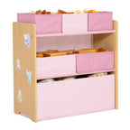 Delta Children - GapKids 6 Bin Toy Organizer - Greenguard Gold Certified, Blush Pink - color: Blush Pink