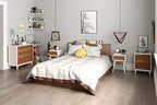 COZAYH Fully-Assembled Modern Farmhouse Clean-Lined Nightstand, End Table with 1 Drawer,Distressed White - color: Distressed White, style: 1 Drawer/1 pack