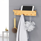 MKO Key Holder for Wall, Mail Organizer and Key Rack with Tray for Hallway, 6 Key Hooks Wall Mount Adhesive(Gold) - color: Gold 1pcs