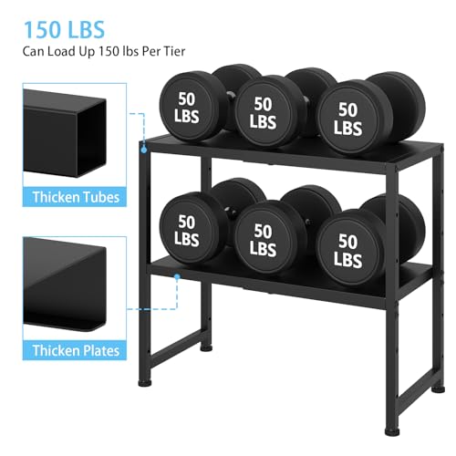 2-Tier Expandable Metal Storage Shelves,150LBS Heavy Duty Shelving Units and Storage For Small Appliance,Adjustable Pots and Pans Organizer Rack Shelf For Kitchen Under Cabinet Pantry Warehouse Garage - color: Black