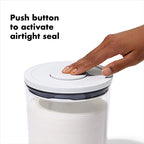 OXO Good Grips Round 3-Piece Mini Round POP Canister Set - size: 3 pack - 0.6 qt, style: Plastic Bath Set