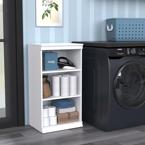 ClosetMaid Modular Storage Shelf Unit with 3 Shelves, White - color: White