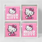 Hello Kitty Set of 2 Durable Storage Cubes with Handles, 10"x10"x10" Cubes - color: Hello Kitty
