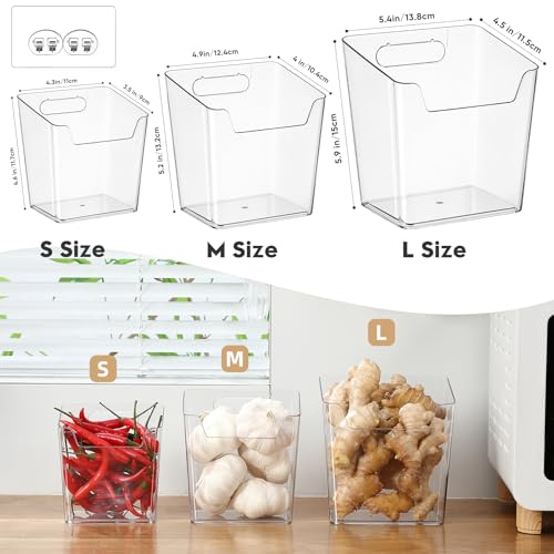 8-Pack Cabinet Door Organizer Adhesive, Hanging Storage Bins, Stick on Small Wall Basket, Makeup Organizer Caddy, Under Inside Cabinet Storage Container for Kitchen, Bathroom Organizer, Office, Dorm - color: 8 Pack, size: Medium
