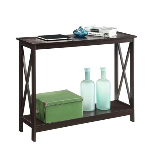 Convenience Concepts Oxford Console Table 39.5" - Sofa Table with Storage Shelf, Transitional Entryway Hall Table for Living Room and Bedroom, Display Foyer Table, Espresso - color: Espresso