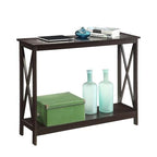 Convenience Concepts Oxford Console Table 39.5" - Sofa Table with Storage Shelf, Transitional Entryway Hall Table for Living Room and Bedroom, Display Foyer Table, Espresso - color: Espresso