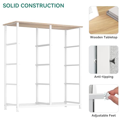 YITAHOME Dresser for Bedroom, Fabric Dresser with 8 Drawers, Storage Tower Unit, Chest of Drawers for Living Room, Hallway, Closets - color: Light Grey-white Handle(new 2025), style: 8-Drawer