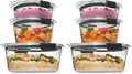 Rubbermaid Brilliance® Round Leak Proof Food Storage Containers, 6 Piece Set (Pack of 2) - size: Set of 3 Round Containers (Pack of 2)