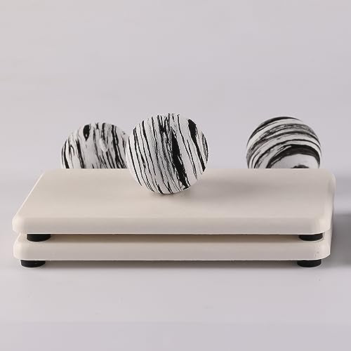 NiuYichee 2 Pcs Water Absorbing Stone Trays, Kitchen/Bathroom Sink Soap Dish, Diatomite Tray Used for Hand Soap & Cosmetic Bottles in The Modern Home, 3.15" W x 6.3" L, White - color: White, size: 6.3" x 3.15"