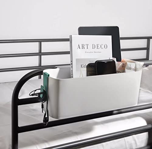 Bedside Storage Organizer Caddy Hanging Organizer Bunk Bed Shelf Holder Pocket for College Dorm Room Baby Bed Rails (Green) - color: Green