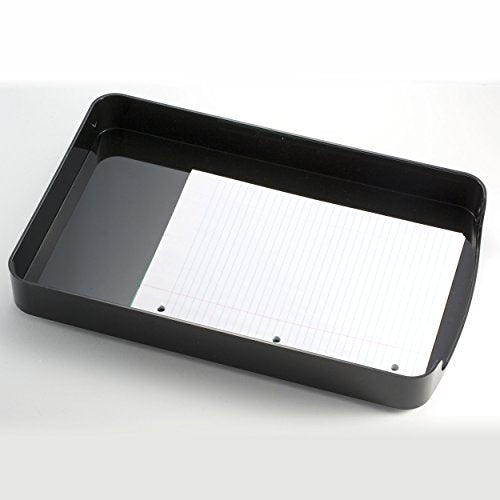 Officemate 2200 Series Executive Legal Tray, Front Load, Black (22242) - size: 15.6" x 10.8" x 2"